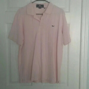 Vineyard Vines pink women's polo shirt.  Medium